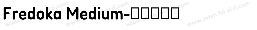 Fredoka Medium字体转换